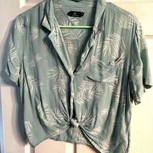 Volcom crop top with tie